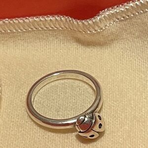 James Avery Silver Ladybug Ring